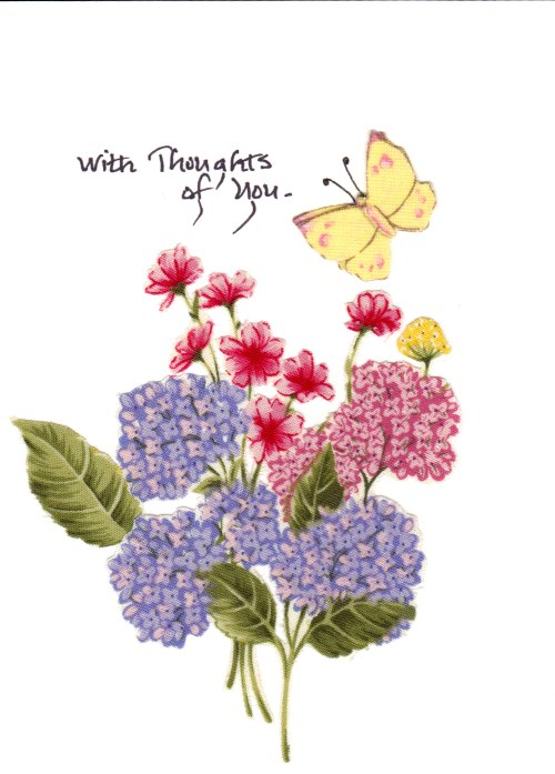Unique Thinking of you greeting card personalized for the occasion