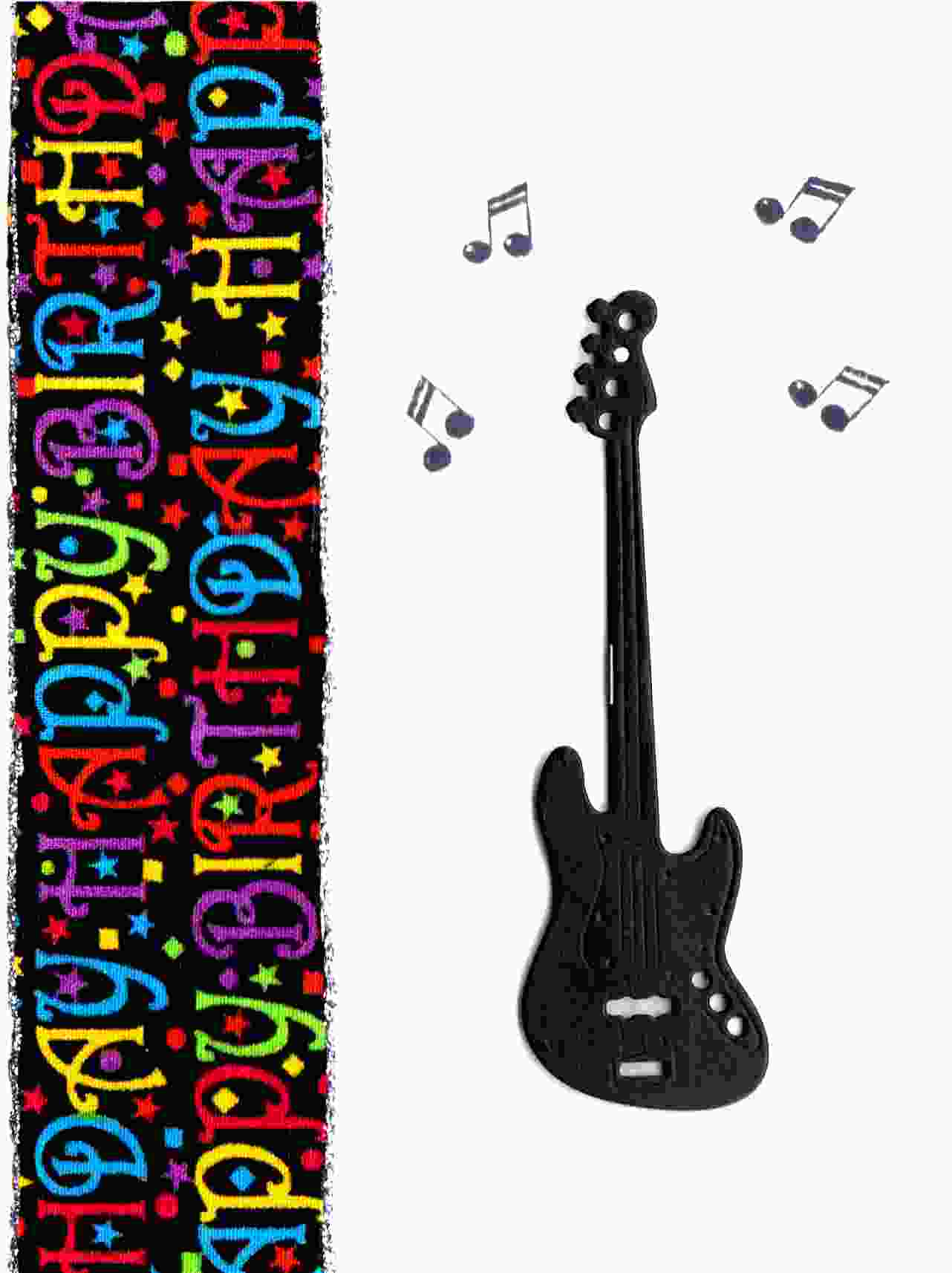happy birthday bass guitar pick